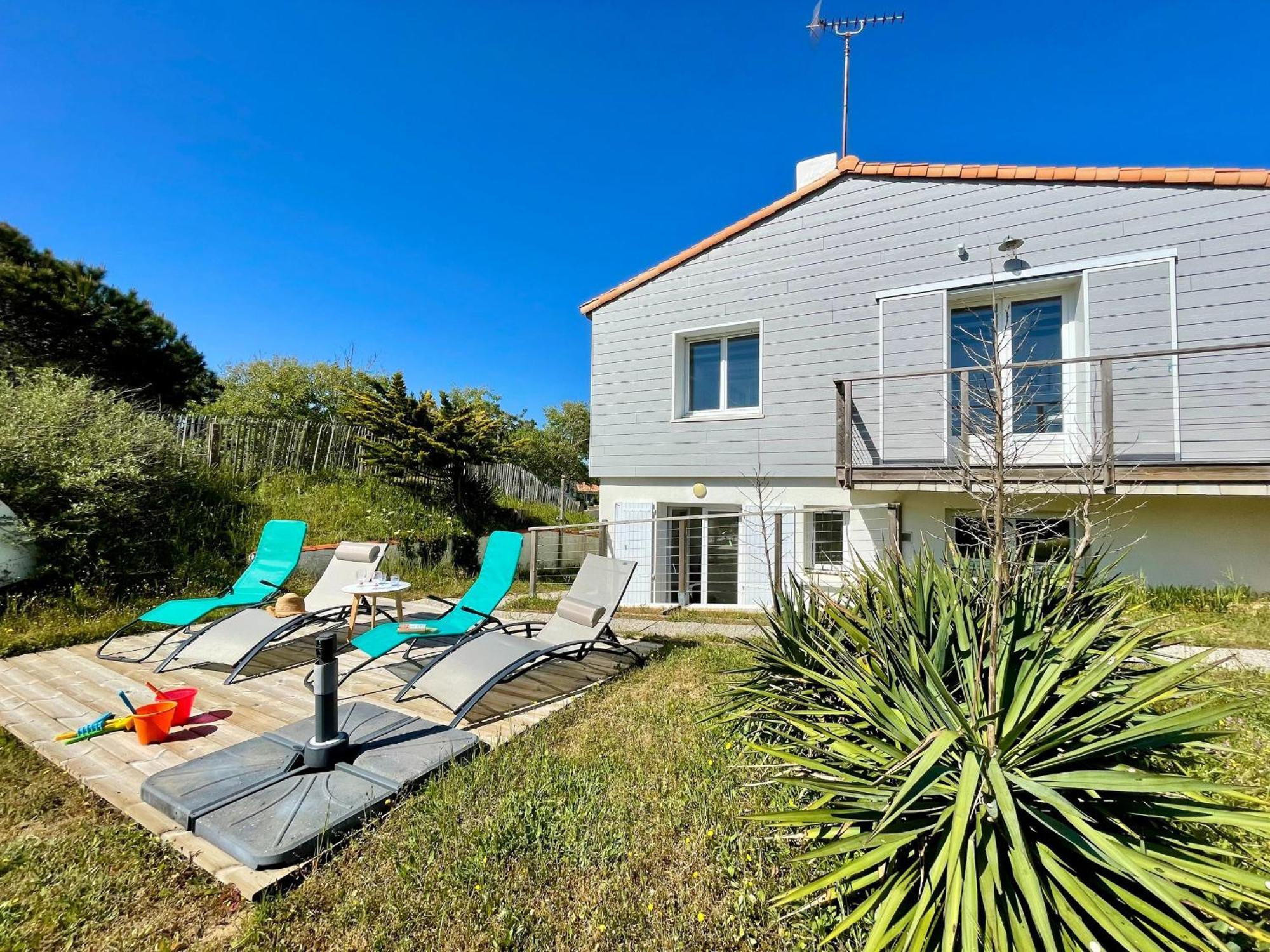 Maison Familiale Au Calme, Proche Plage, 9 Couchages, Terrasses, Wifi, Garage Velo - Bretignolles-Sur-Mer - Fr-1-231-203 Экстерьер фото